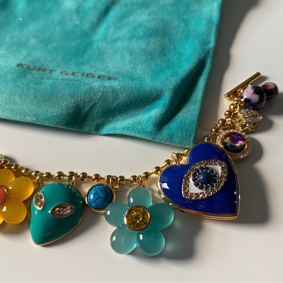 Kurt Geiger Floral Novelty Charm Bracelet - Picture 4 of 8